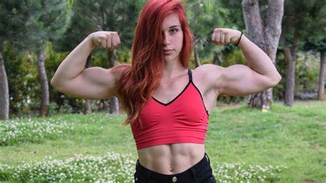 15 years old muscle girl helena with huge biceps youtube