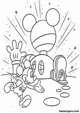 Coloring Mickey Mouse Clubhouse Pages Library sketch template