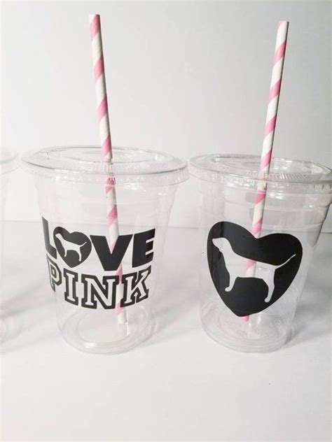Vs Victoria S Secret Pink Party Cups 16oz Plastic Cups W