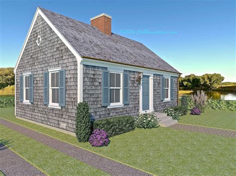 tiny cape  colonial revival traditional style house plan cahomeplanscom cape  house
