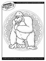 Gorilla Grodd sketch template
