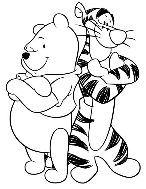 pooh bear  tigger    coloring page happy deliyazarcom