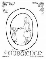 Coloring Pages Obedience Printable Bible Children Obey God Sheets Kids Preschool School Parents Clipart Chart Girl Sunday Dye Food Version sketch template