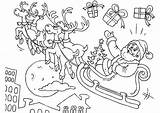 Ausmalbilder Schlitten Weihnachtsmann Erfreuen sketch template
