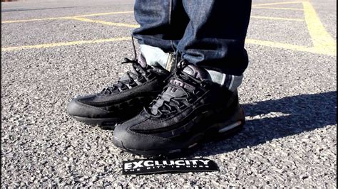 Air Max 95 Premium Black Anthracite On Feet Edition