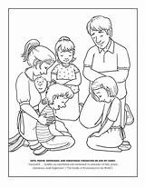 Coloring Pages Lds Saints Latter Family Children Primary Prayer Jesus Church Repentance Sunday Preschool Scribblefun Colouring Clean Faith Books Choose sketch template