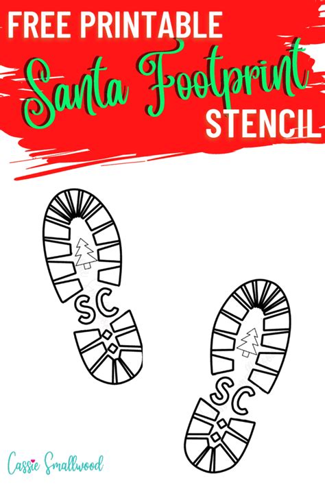 diy christmas templates santa boots stencil plastic footprint snowflakes