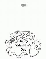 Valentine Coloring Pages Card Cards Valentines Printable Color Others Greeting Popular Coloringhome sketch template