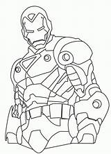 Coloring Pages Iron Man Printable Superhero Kids Avengers Marvel Colouring Cartoon sketch template
