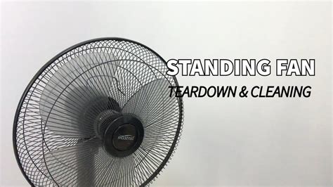 standing fan   deep clean  dusty fan maintain  easy youtube