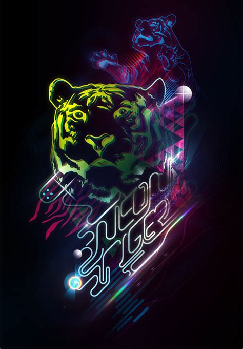 neon tiger hd images and pictures picamon
