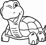 Tortoise Coloring Smile Turtle Getdrawings Getcolorings Papan Pilih sketch template