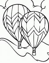 Coloring Transportation Air Vehicle Pages Library Clipart Balloon Hot sketch template