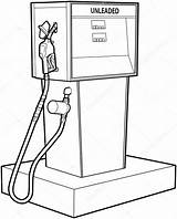 Gas Drawing Template Pump sketch template