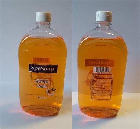 spa soap liquid soap antibacterial refills  oz   oz total