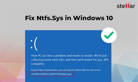 fix ntfs sys error in windows 10 with data recovery software