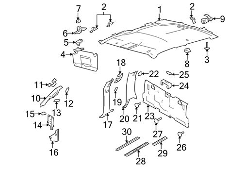 ford  sunroof parts diagram diagramwirings
