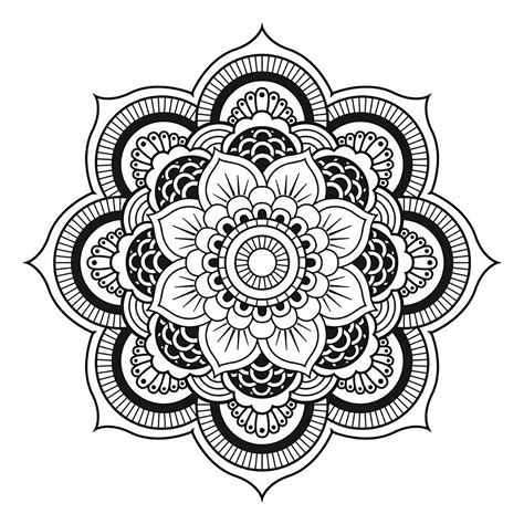 mandala art flower