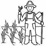 Colorear Agricultor Dibujos Agricultura Trabajadores Profesiones Trabajador Campesino Campesinos Aprender Resultado Coloring Cely Cots Granja Helvania sketch template
