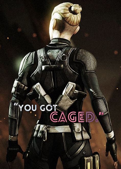 mortal kombat x fan art cassie cage quote you got caged cassie cage