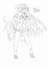 Rias Gremory Anime Deviantart Drawings Deviant sketch template