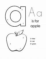Alphabet Letter Worksheets Color Preschool Number Lowercase Letters Tracing Printable Apple Worksheet Coloring Abc Kids Numbers Activities Toddlers Pages Preschoolers sketch template