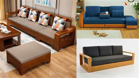 modern wood sofa set designs images tutorial pics