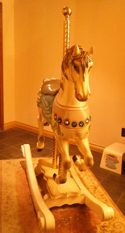 carousel rocking horse sold antiquecarouselscom