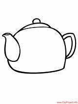 Teapot Teekanne Malvorlage Kettle Pot Titel Malvorlagenkostenlos sketch template