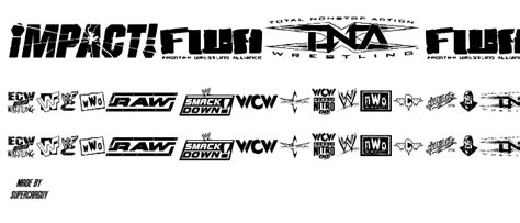 pro wrestling logos font dingbats logos pickafontcom