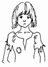 Poor Drawing Poverty Clipart Girl Kid Kids Clip Cliparts Family Woman Little Person Beggar Child Hungry Library Kahani Phonetic English sketch template