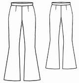 Pants Flared Sewing Pattern Patterns Women Gratis Flare Broek Molde Drawing Technical Example Patronen Draft Kleding Clothing Under Lekala Pantalon sketch template