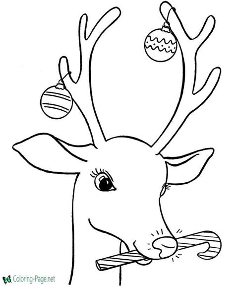 rudolph  red nosed reindeer coloring page