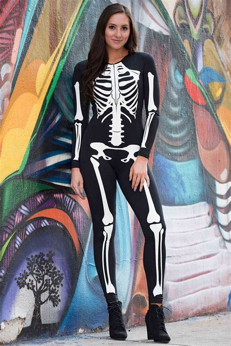 skeleton bodysuit costume halloween outfits halloween