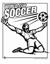 Soccer Coloring Pages Goalie Printable Getcolorings Color sketch template