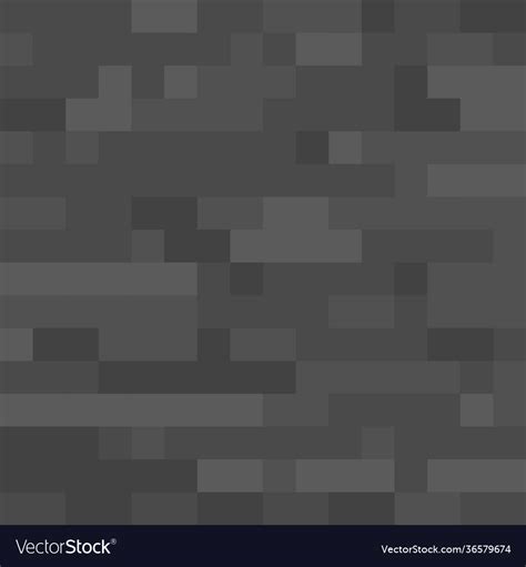 pixel minecraft style stone block background vector image