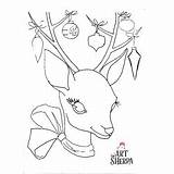 Traceables Reindeer Sherpa Theartsherpa sketch template