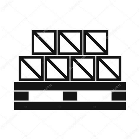 boxes goods icon simple style stock vector  ylivdesign