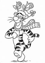 Coloring Pages Christmas Tigger Friends Disney Book Info Choose Board sketch template