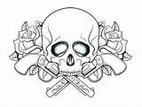 Coloring Pages Print Name Getcolorings Skull sketch template