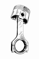 Piston Sketch Vector Car Premium Drawn Hand sketch template
