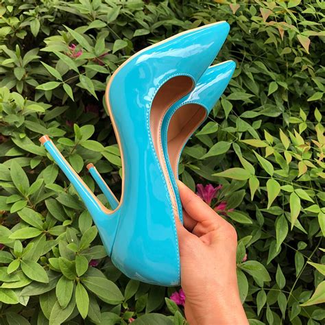 veowalk sky blue sexy women stiletto high heels fashion