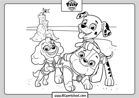 paw patrol coloring pages  printable paw patrol coloring paw