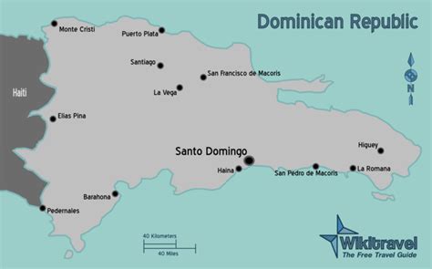 Dominicaanse Republiek Op Wereldkaart Vogels