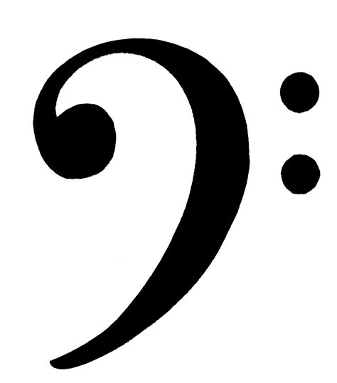 bass clef picture clipart