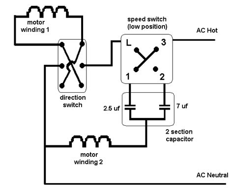 speed fan switch schematic