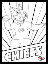 Chiefs Coloring Kansas City Pages Kc Wolf Mascot Book Kids Printable Football Bowl Super Colouring Logo Sports Sheets Popular sketch template