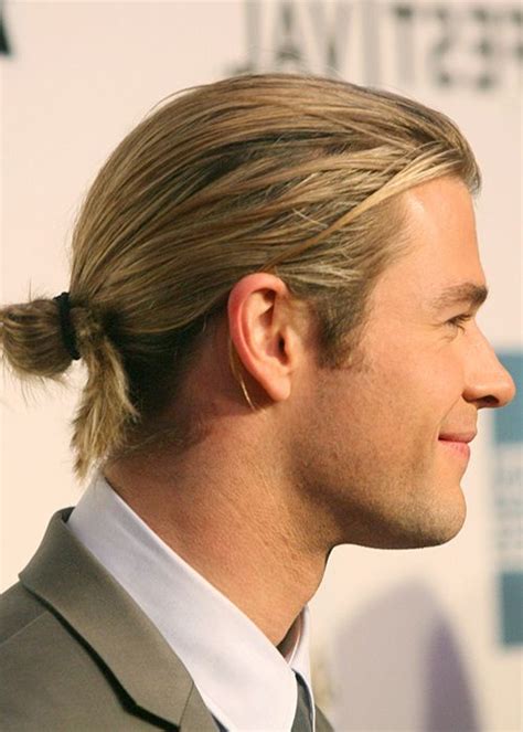 learn  tie   effortless man bun long hair styles men man