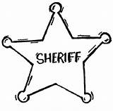 Badge Coloring Sheriff Police Draw Pages Kids Sheet Cliparts Policeman Clipart Clip Clipartmag sketch template