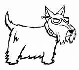 Dog Coloring Pages Template Dogs Colouring Scottish Terrier Drawing Christmas Printable Scottie Templates Print Lab Barton Clara Boxer Dirty Realistic sketch template